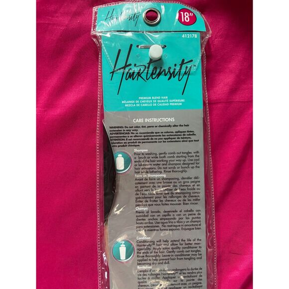 Hairtensity Natural Blonde 18 Inch Human & Premium Blend Hair - Picture 3 of 4